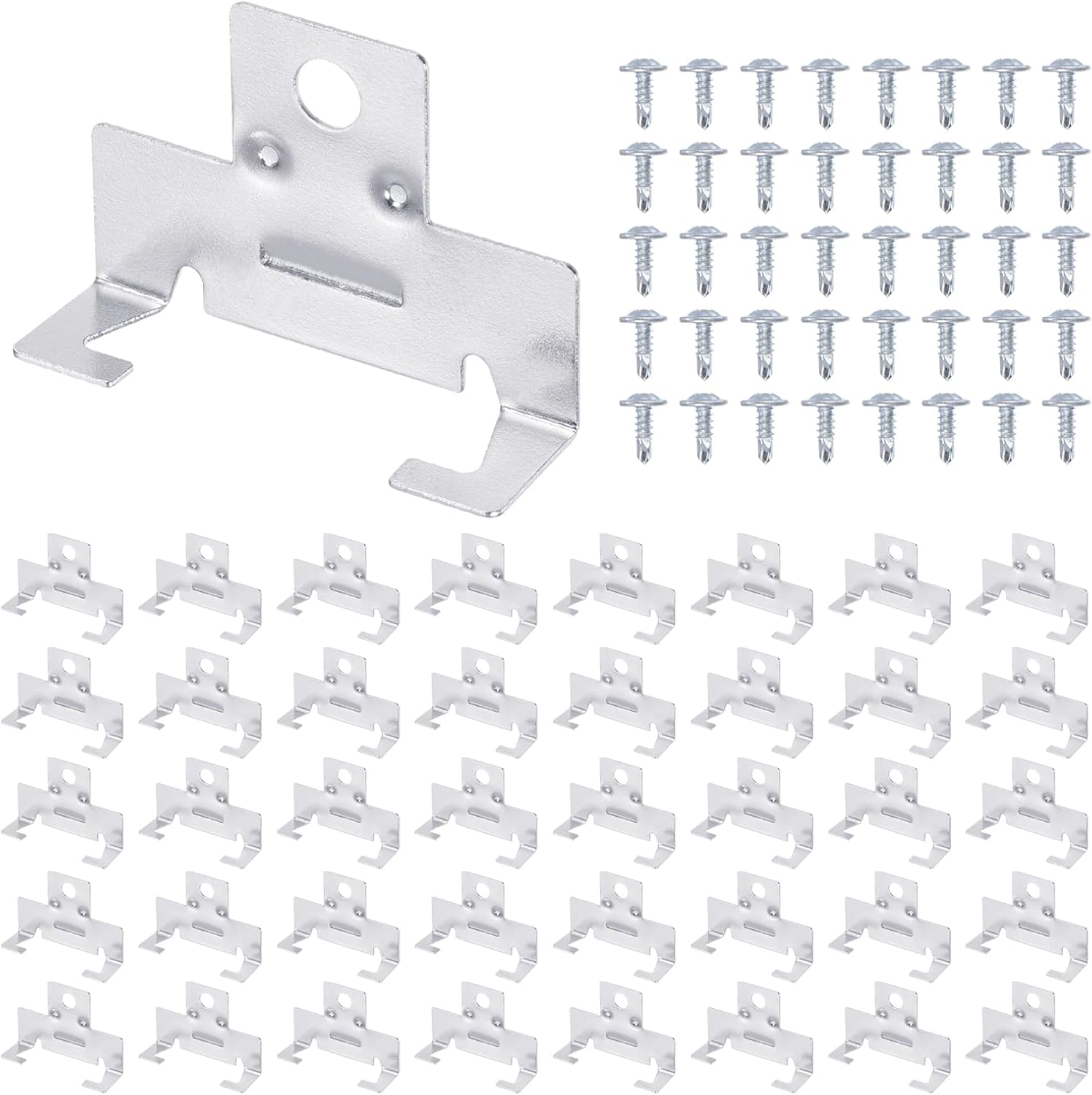PATIKIL 40 Pcs Recessed Light Clips Downlight Housing C Clips, 304