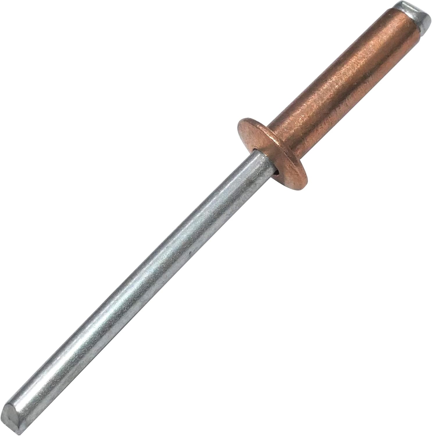 Blindnieten Set 50 Stück - 3x12mm Kupfer/Stahl Nach DIN 7337 Für Metallverbindungen