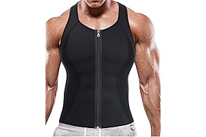 BRABIC Men's Sauna Sweat Vest Tank Top Shirt for Efficient Workout Waist Trainer