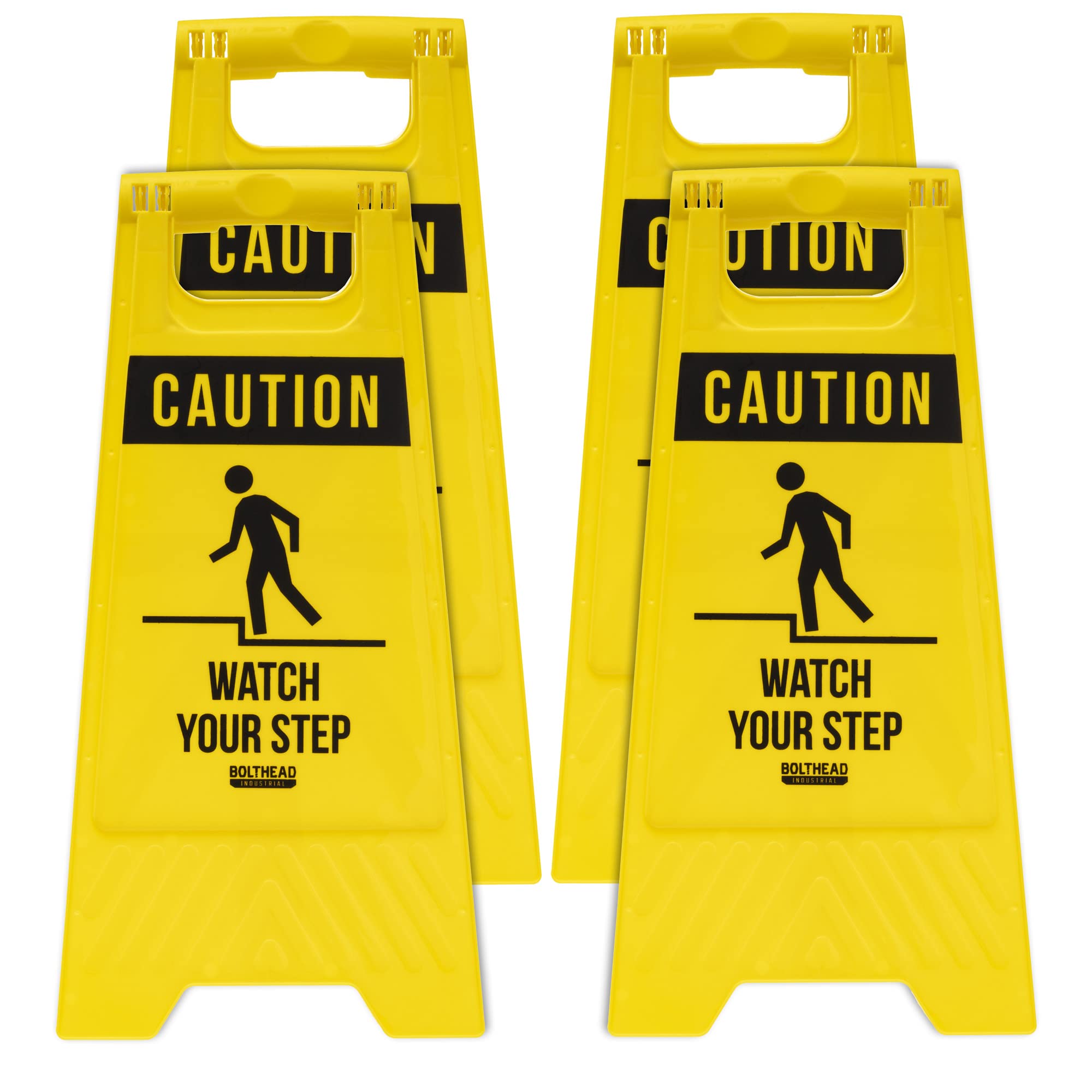 "Watch Your Step" Warnaufkleber - 2 Stück - 43,9x11 Cm - Wasserdichtes Vinyl - Für Treppen & Böden