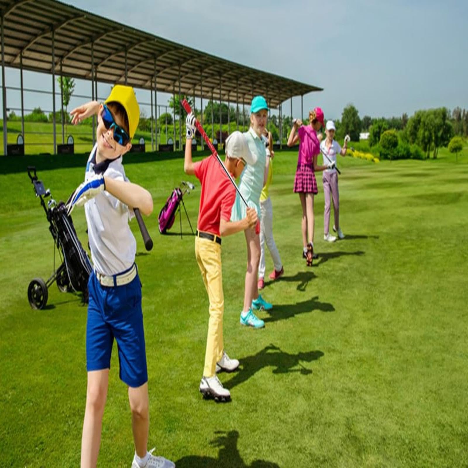 CRESTGOLF Putter Golf 33inch,Gummi Griff, Golf Zubehör Putter Geeignet für Golfer jeder Stufe,Sechs Farben für Ihre Wahl, 6pcs Mixed Color.