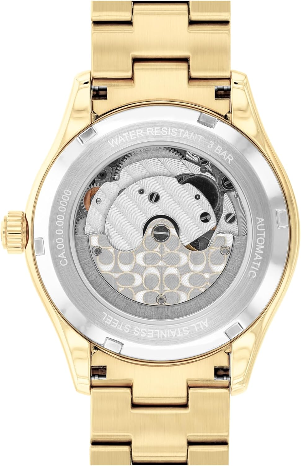 COACH Brooks Women's Automatic Watch - 38mm Stainless Steel Bracelet with Crystal-Set Bezel - Self-Winding - Premium Everyday Fashion - Gift for Her - Image 3