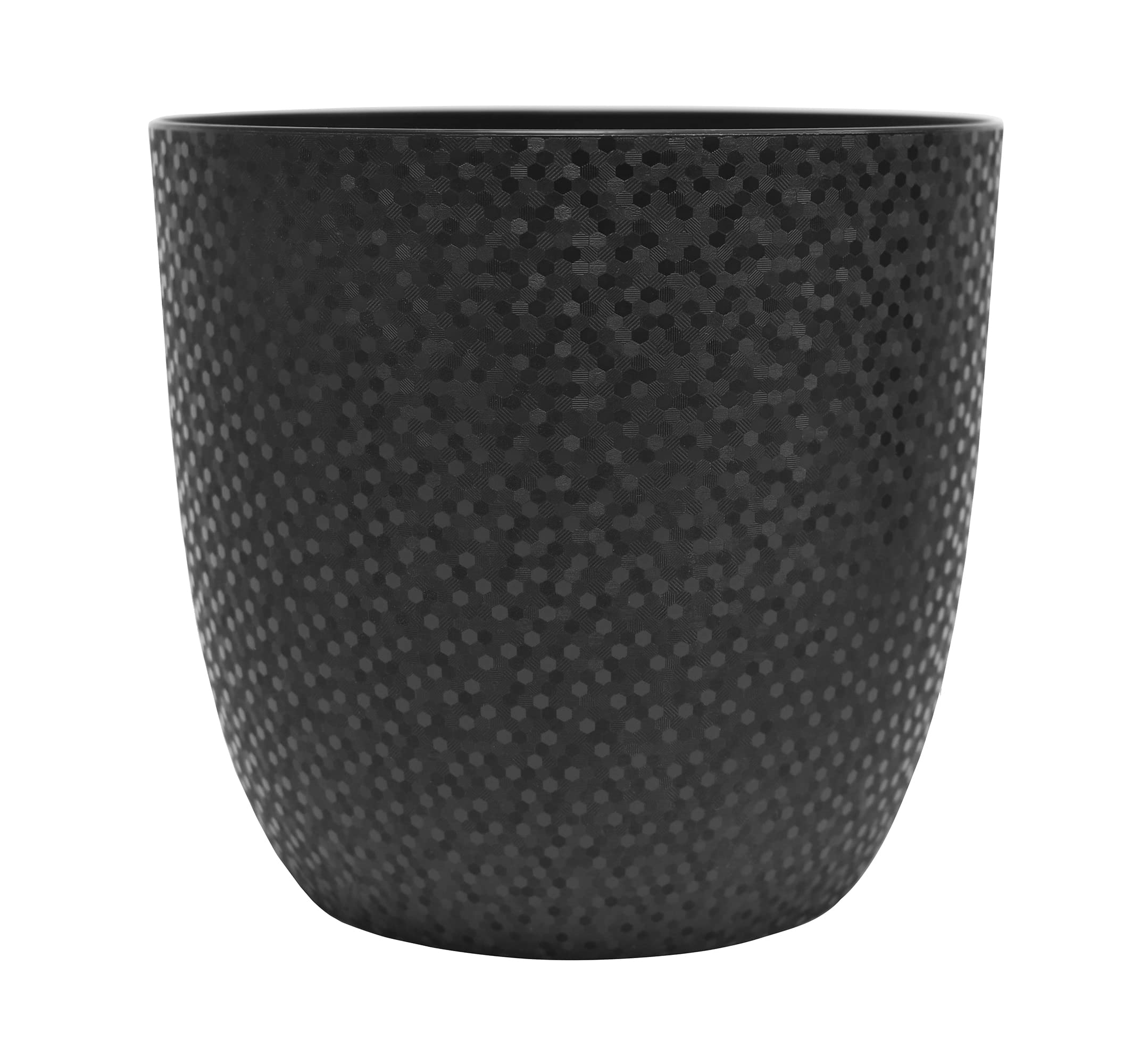 EDA Coprivaso Opale Nero 13.7 Cm - Fustella Decorativa In Plastica, Fabbricazione Francese, Volume 1.4 Litri