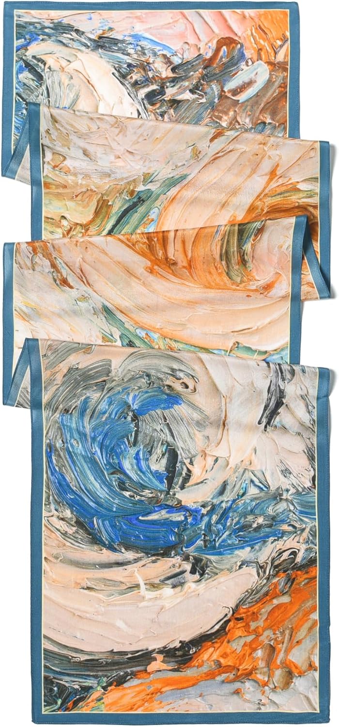 100% Mulberry Silk Women's 55”*14” Long Scarf Headscarf and Neck Scarf - Rectangular Hair Towel with Gift Packed - Image 3