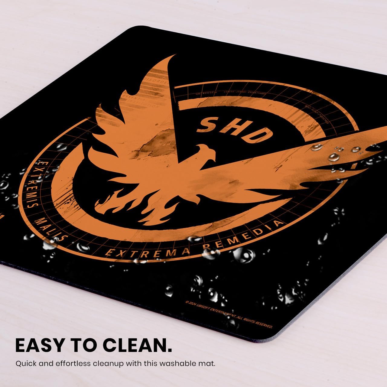Head Case Designs Officially Licensed Tom Clancy's The Division Logo Black Graphics 9.84 x 11.81 x 0.12 inches (250 x 300 mm) - S Gaming Office Desk PC Keyboard Mouse Mat Pad - Image 7