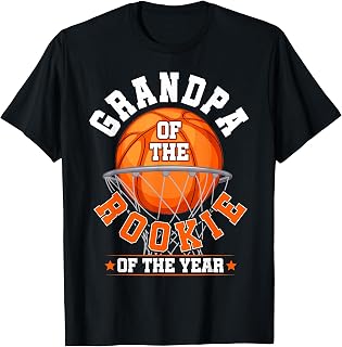 Grandpa of Rookie 1st Birthday Basketball Family Matching T-Shirt