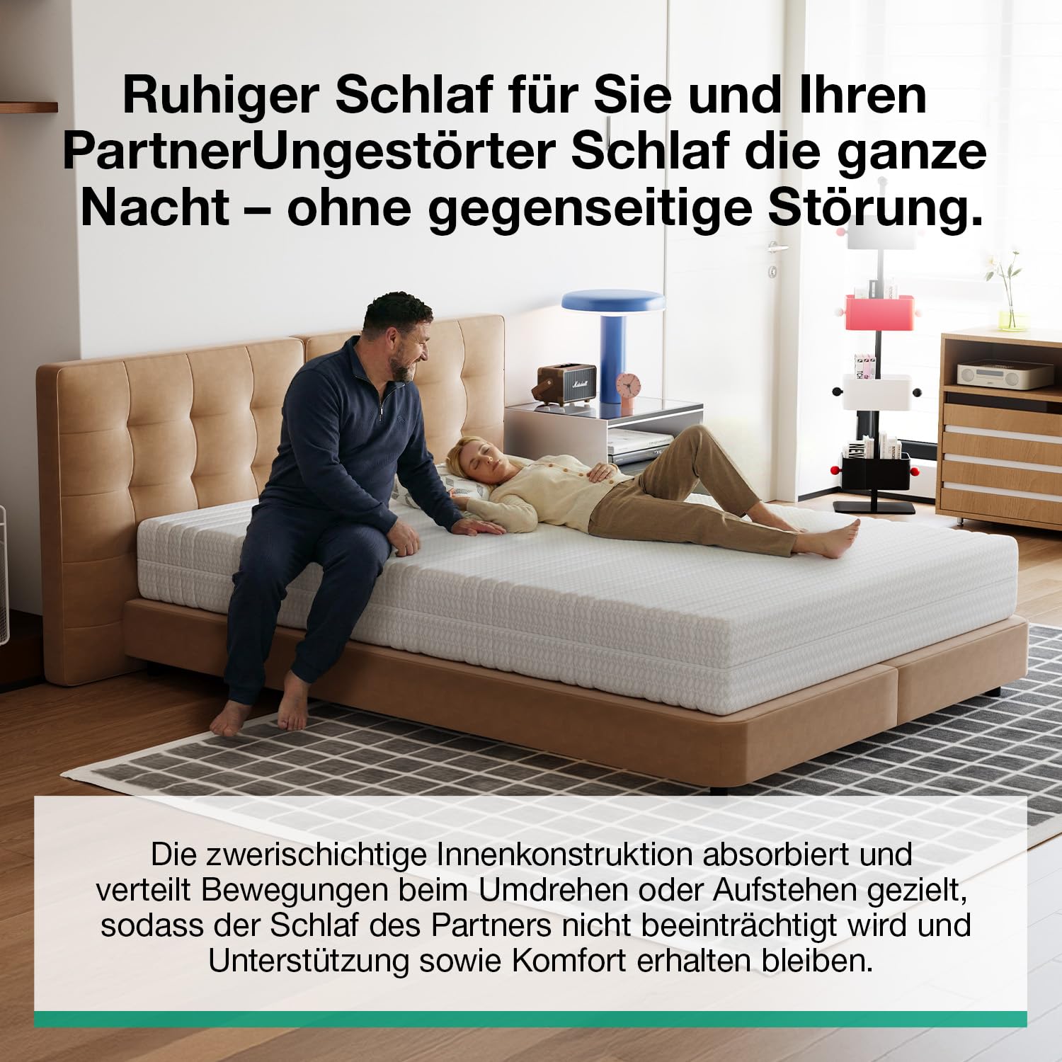 Novilla 140x200 cm Matratze Kaltschaummatratze H3/H4 Härtegrad 7-Zonen Komfortschaum Matratzen Atmungsaktiver Komfort Rollmatratze mit Abnehmbarer Stoffbezug Oeko-TEX Höhe 18 cm