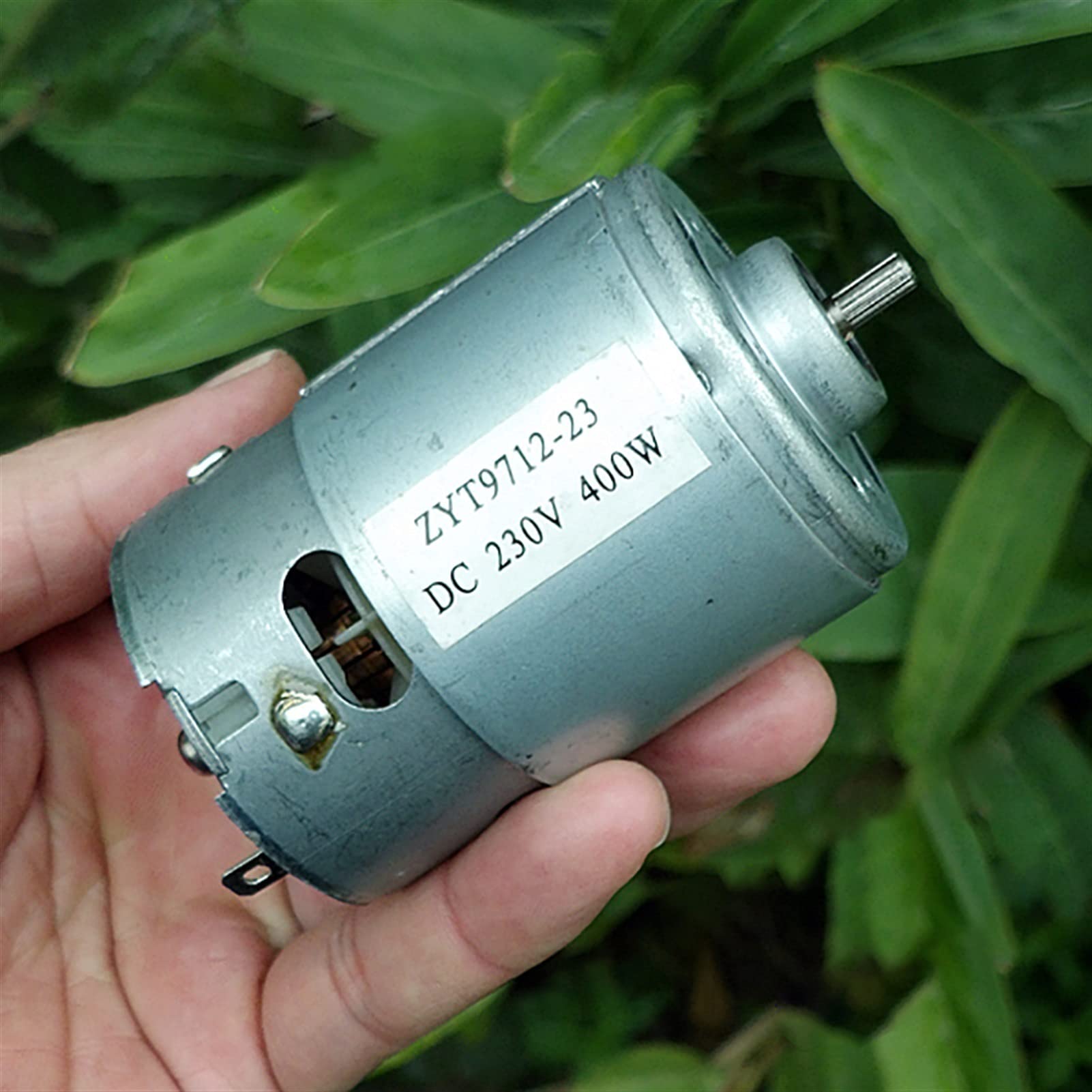 PYouo-DC silnik o wysokiej prędkości 9712 DC, DC 220 V, 400 W, miniaturowy silnik wrzecionowy, wał wyjściowy 4,5 mm, silnik o wysokiej wydajności z wentylatorem chłodzącym