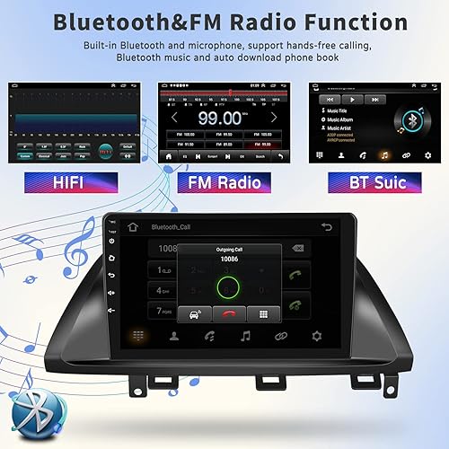 Miniatura 2 de UNITOPSCI Radio estéreo de coche Android para Honda Odyssey 2005-2010 inalámbrico Apple CarPlay Android Auto 2G 32G 10.1 pulgadas pantalla táctil