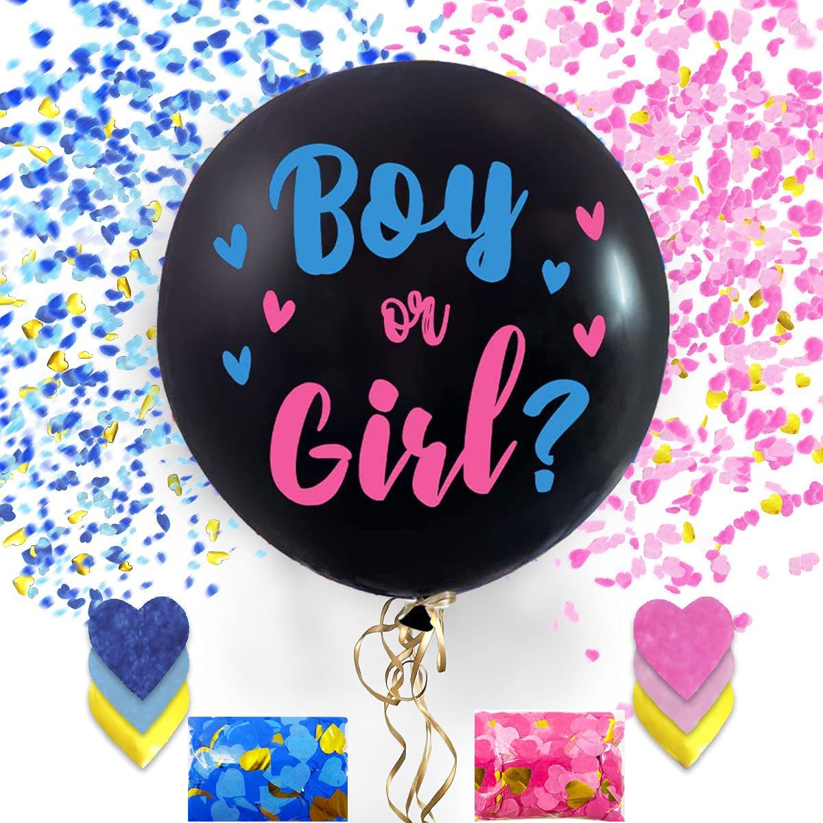 Buy Gender Reveal Balloon, Gender Reveal Decoration, 5 pcs Gender