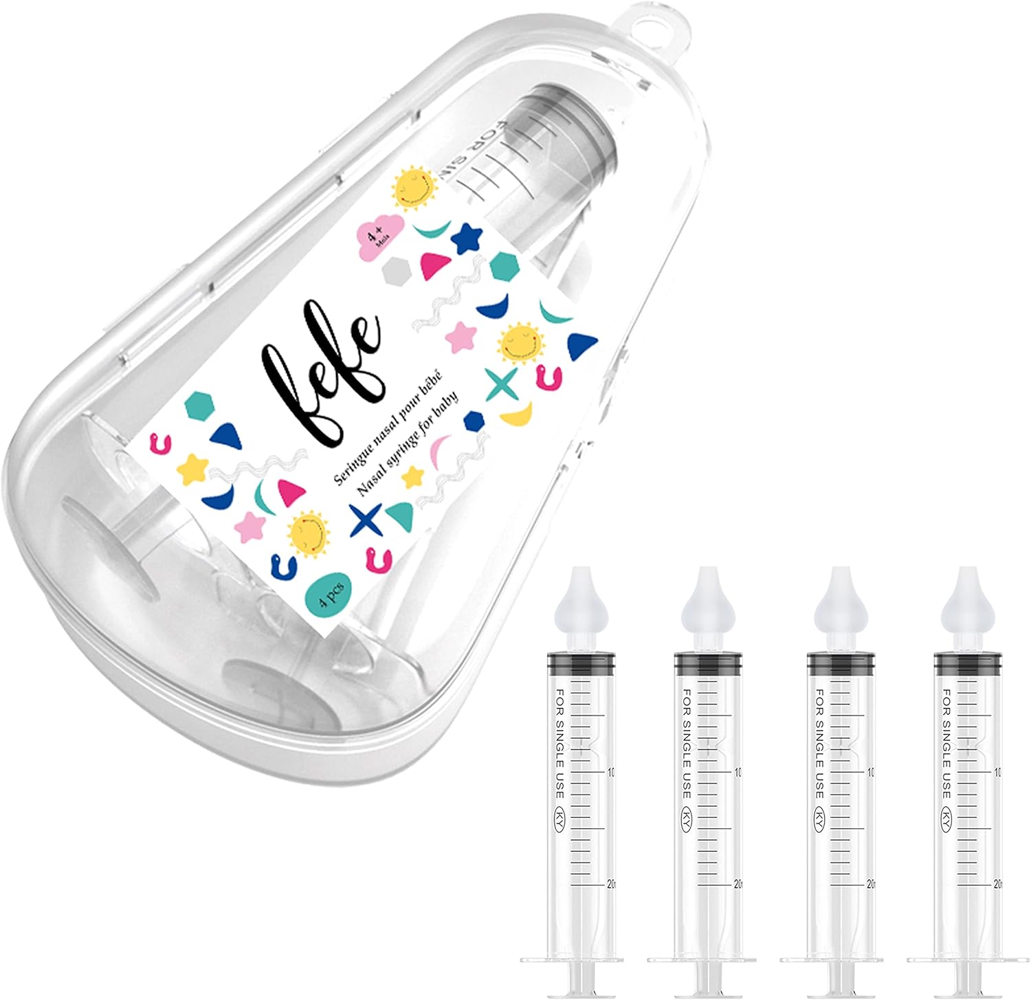 fefe Irrigateur Nasal Physiologique Bébé (4x10ml) - Nettoyage Nasal Efficace et Doux