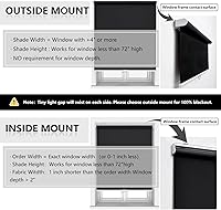 Vista 6 de AOSKY Persianas Enrollables Sin Cordón Opacas para Ventanas Oscurecimiento de Habitación Persianas Enrolladas con Sistema de Resorte, Protección UV