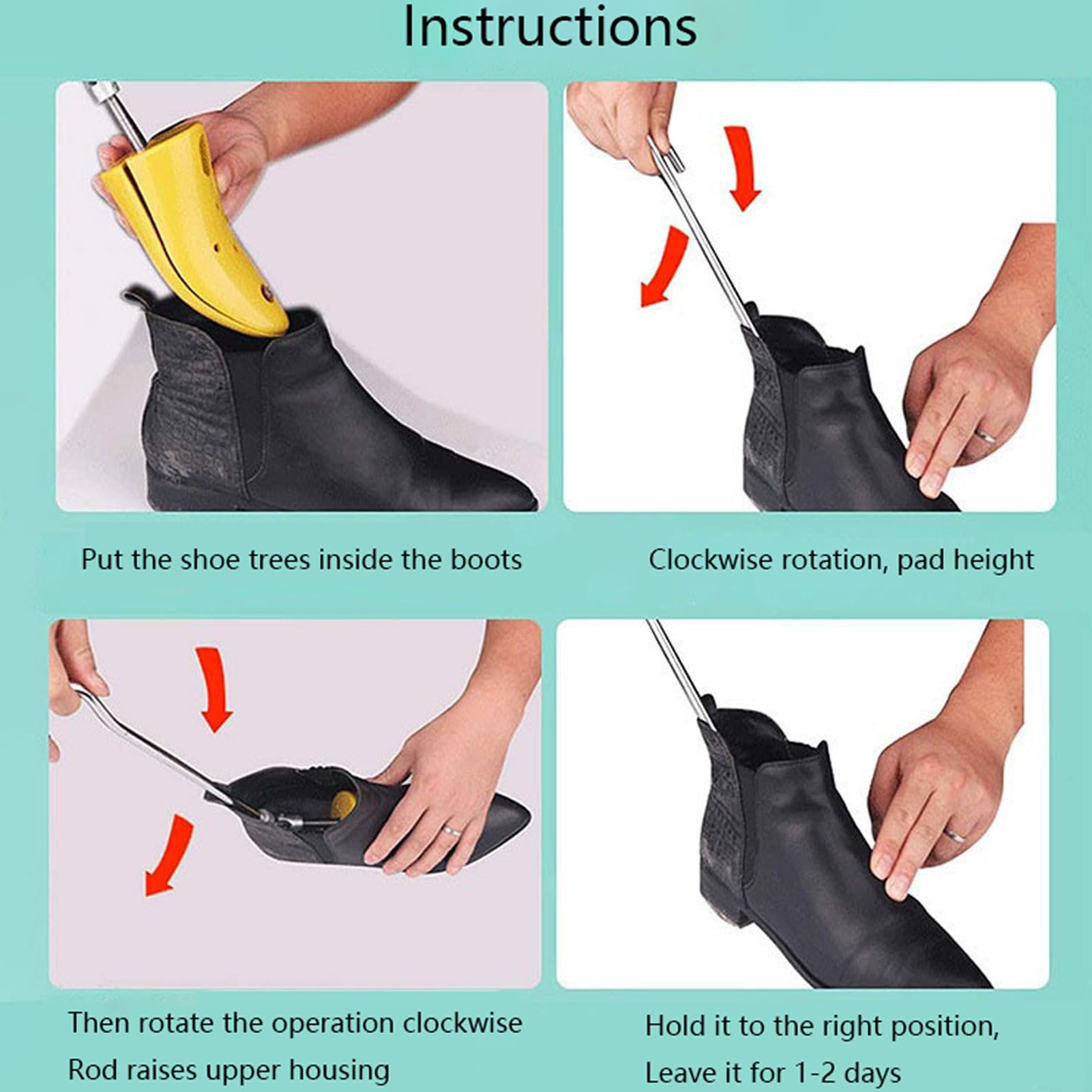 REVAHI Hormas para Zapatos, Zapatos Ajustables Profesionales de Longitud Ajustable, para hombres y mujeres