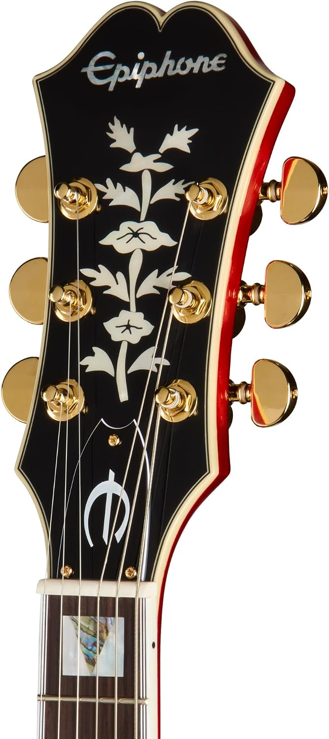 Epiphone Masterbilt Gem Archer Sheraton, Cherry Lefty with Case