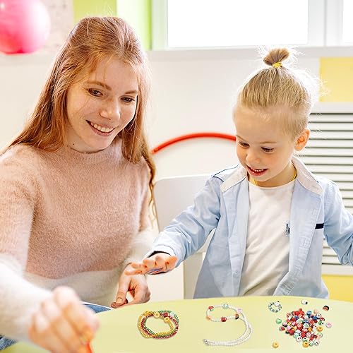 Miniatura 6 de 200 cuentas de arcilla polimérica con flores de fruta, variadas y lindas cuentas heishi de manzana, melocotón, dasiy, cuentas heishi, espaciadoras