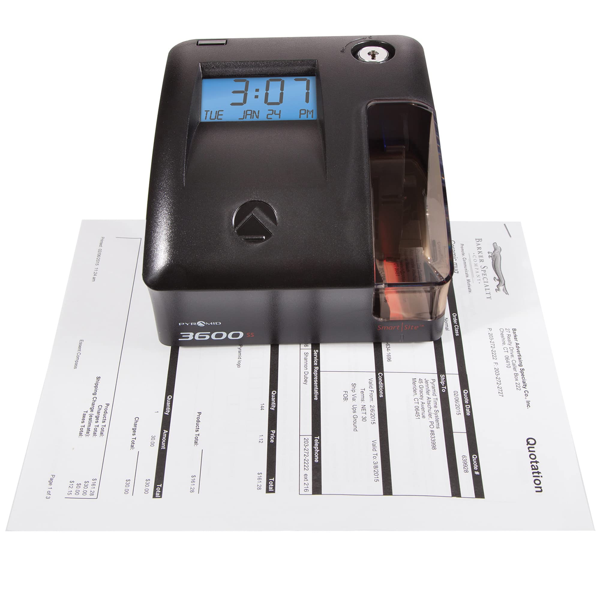 Snapklik.com : Pyramid Time Systems - 3600SSK1 Smart SiteTime Clock And ...