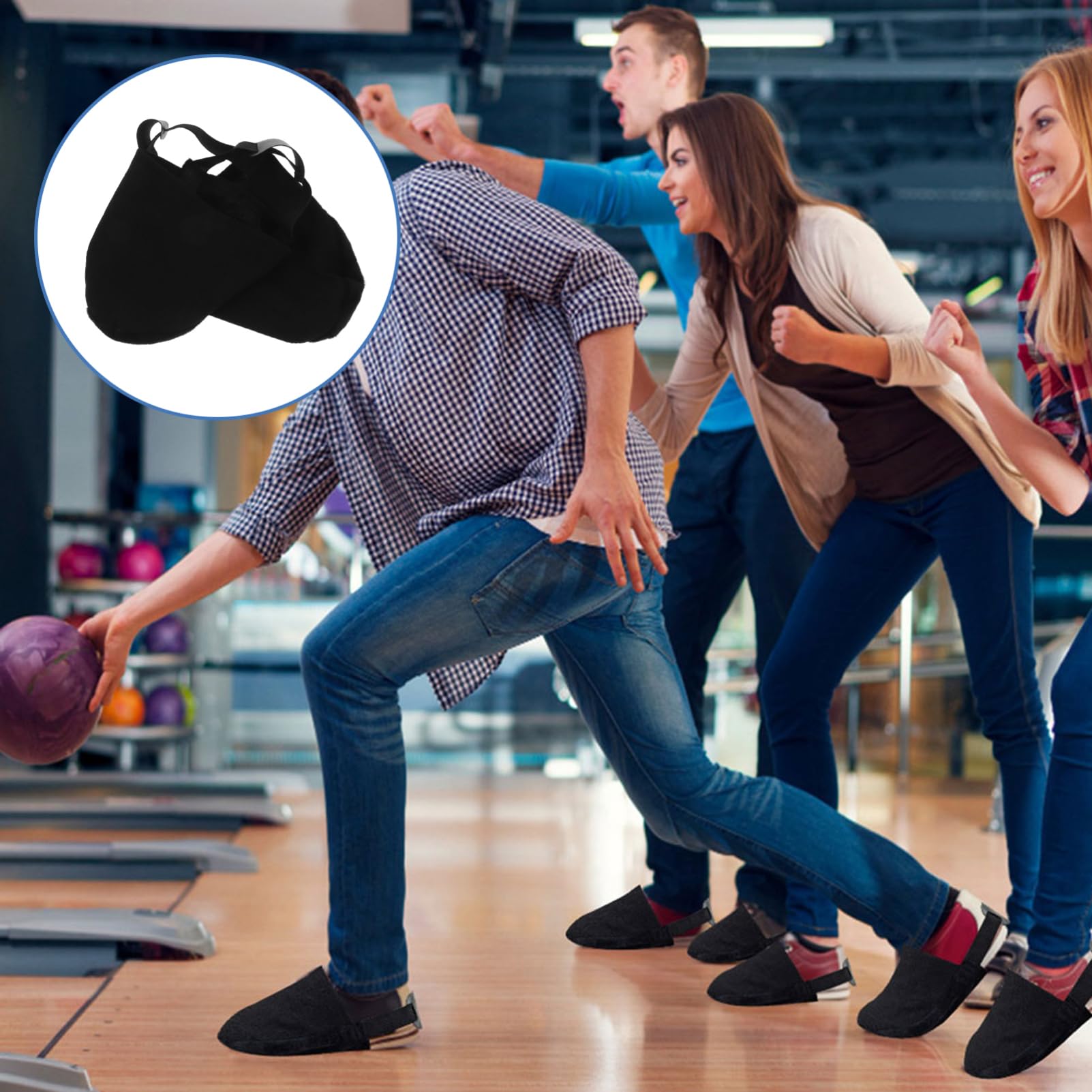 Master Shoe Covers for Bowling Shoes - Black X-Large