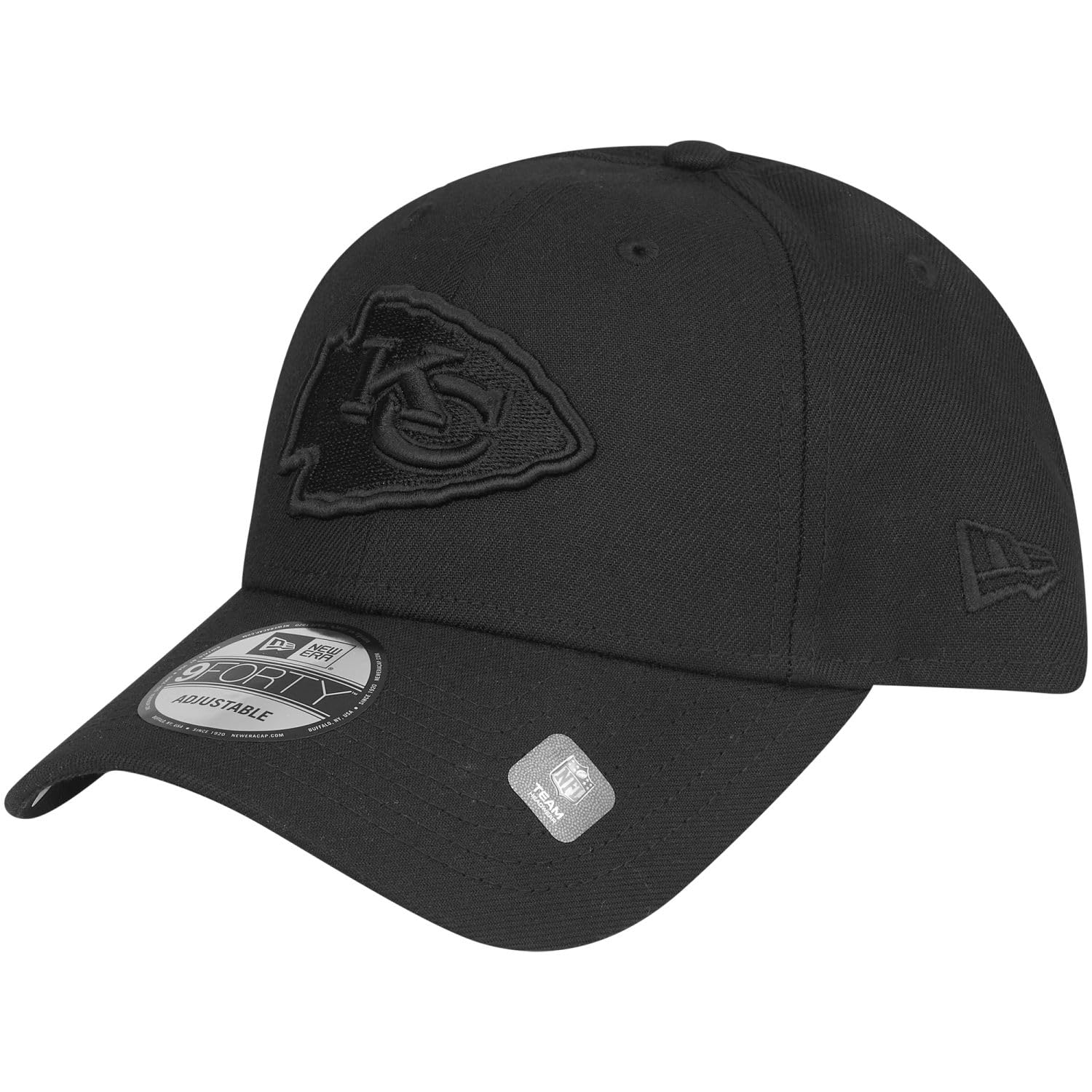 New Era 9Forty Snapback Cap - Full Black Kansas City Chiefs - One Size