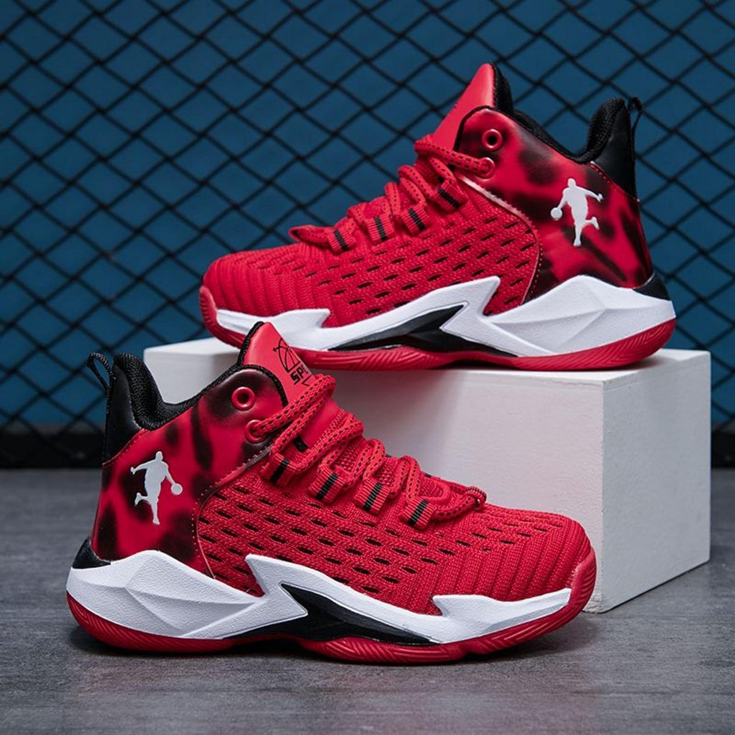 Zapatillas de Baloncesto para Niños Moda Calzado de Baloncesto para Niño Zapatillas Aire Libre Deportivas Calzado Deportivo para Correr Ligeras Zapatos de Running