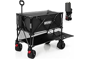 400L Safety First Quad Wagon - Foldable Double Decker, Premium Collapsible Wagon...