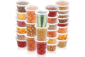 48 Sets Food Storage Containers with Lids, BPA-Free Plastic Deli