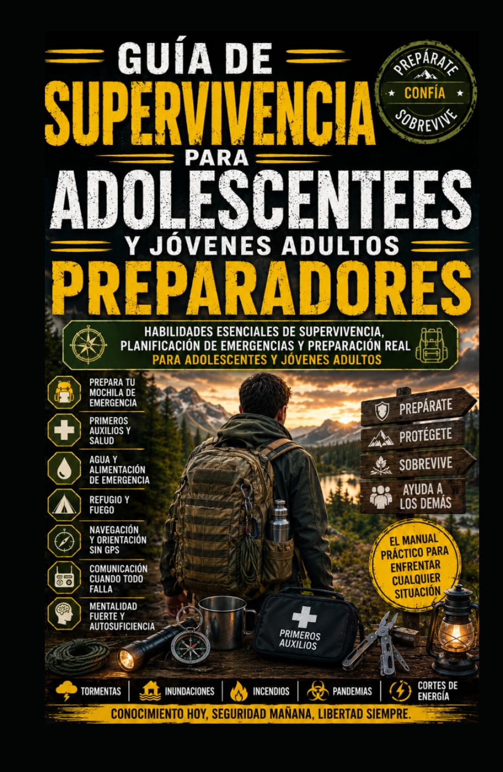 Manual de Supervivencia para Adolescentes Preparadores.: Habilidades esenciales de supervivencia, planificación de emergencias y preparación para el mundo real para adolescentes y jóvenes adultos