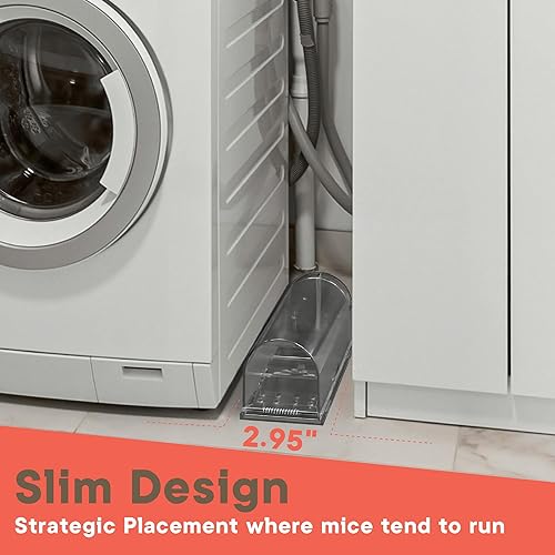 Miniatura 5 de Trampa para ratones humana gris paquete de 6, trampas para ratones vivos que atrapan y liberan para interiores y exteriores, seguras para mascotas y