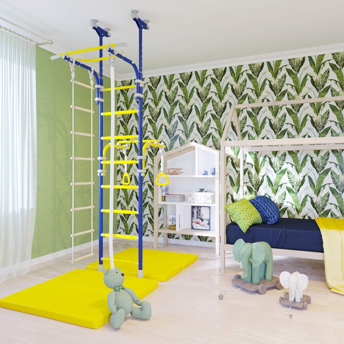 Home Gym Swedish Wall Playground Set for Schools Kids Room - Transformer