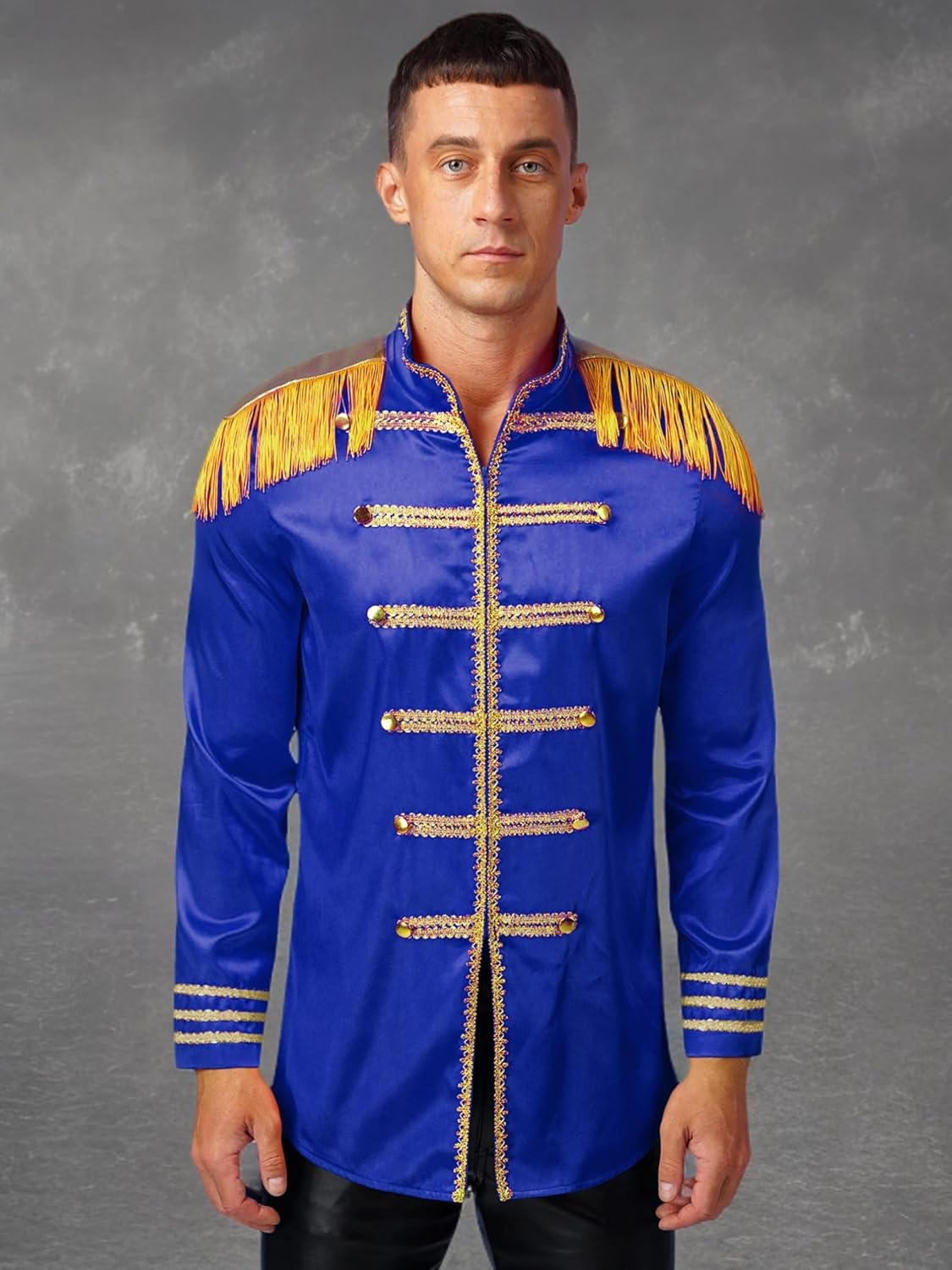 Mens Hippie Music Star 1960s Xmas SGT Sergeant Pepper Jacket Halloween Costumes - Image 7