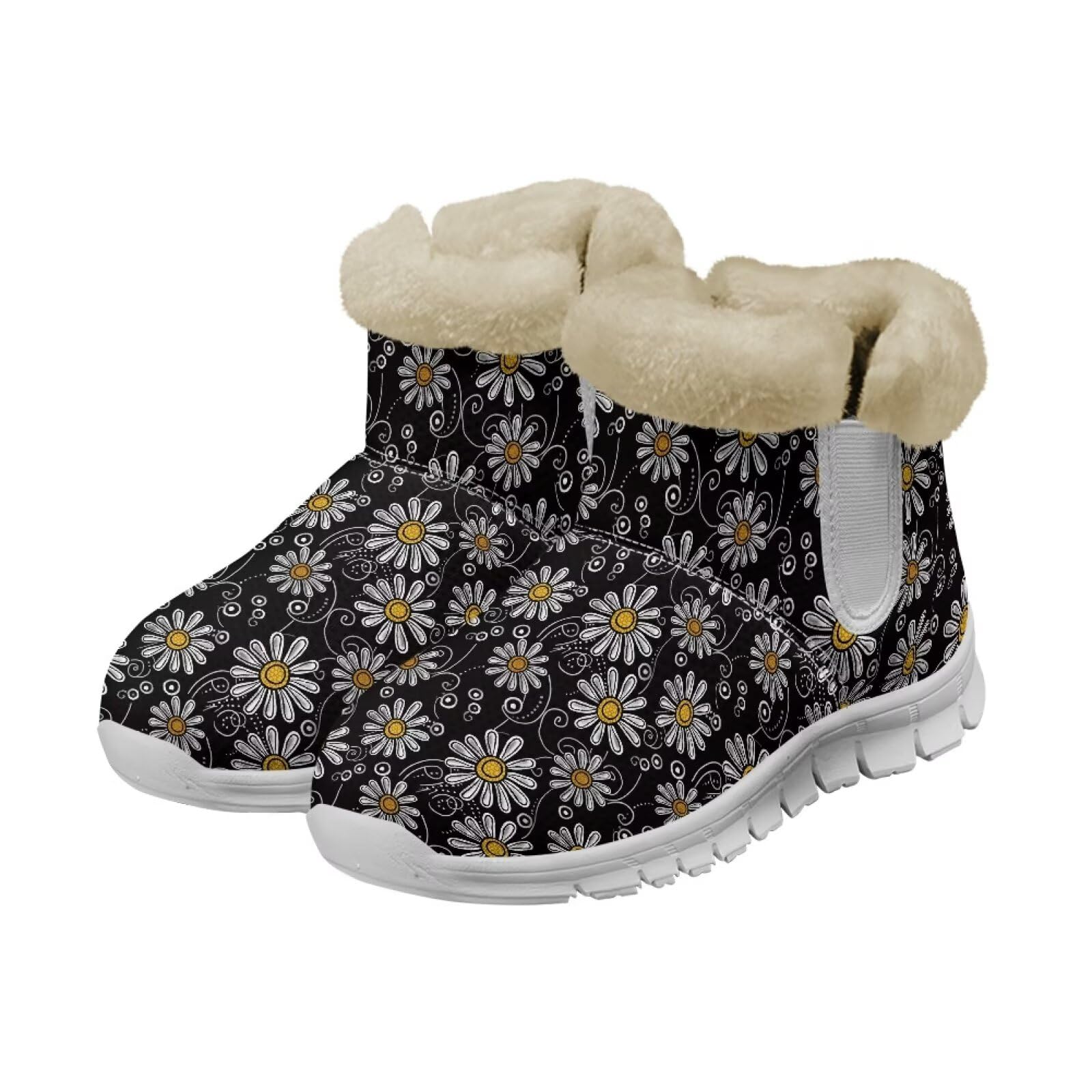 Winter Snow Boots for Women Thermal Flush Lined Ankle Booties Non-slip Cozy Outdoor Shoes for Winter