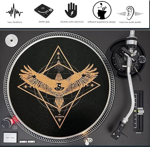 Miniatura 44 de Tapete de corcho prémium para tocadiscos de vinilo LP para un mejor soporte de sonido en el tocadiscos de vinilo LP, tapete de corcho con diseño M4