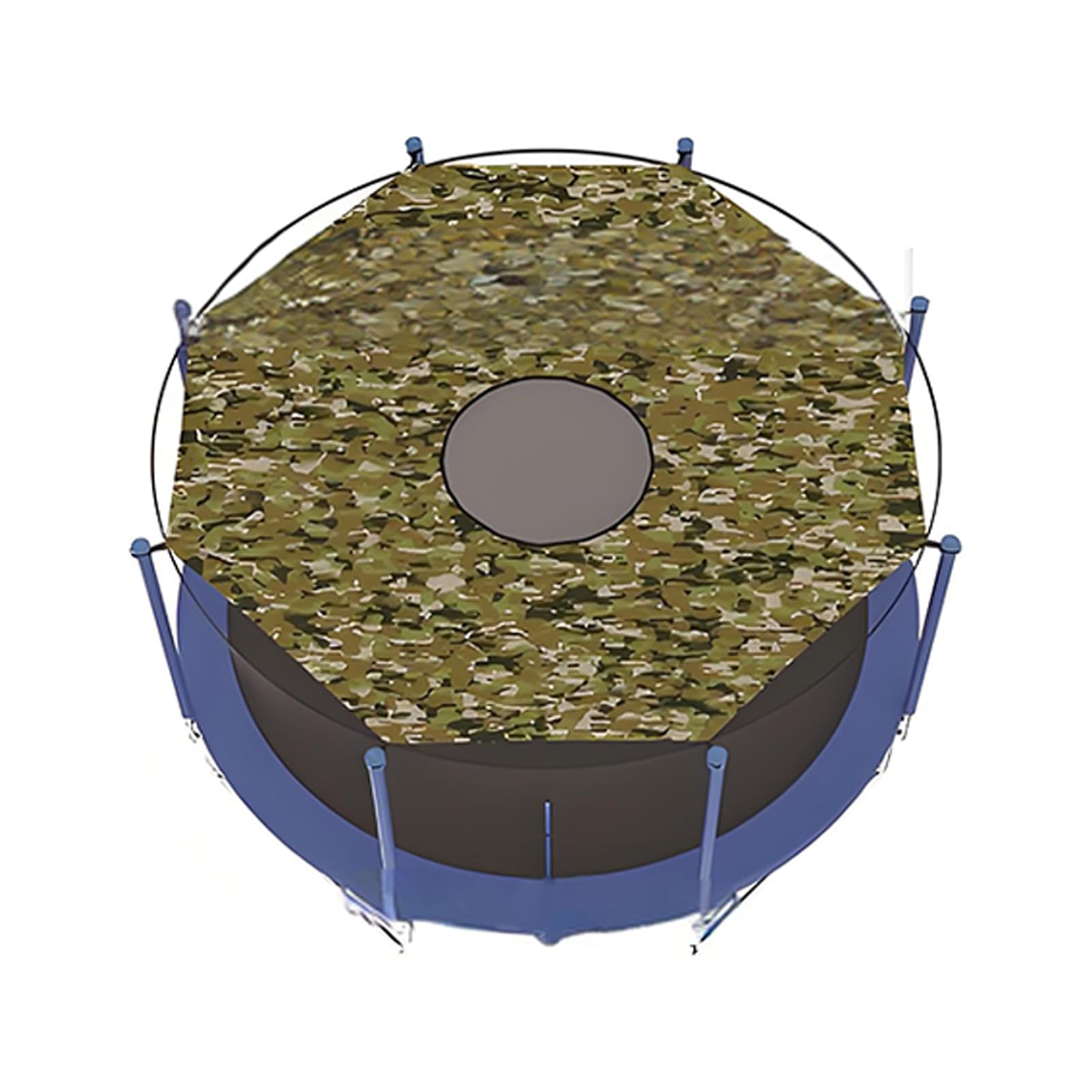 Trampoline Top Shade Cover, Waterproof UV Trampoline Sun Protection Cover 6ft, 8ft, 10ft, 12ft, 14ft Sunshade Accessories For Outdoor Backyard Garden Use
