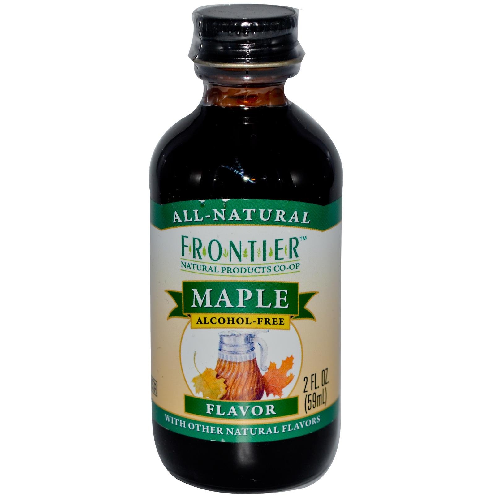 Frontier Co-op Maple Flavor, Non-Alcoholic, 2 ounce bottle (Pack of 3)