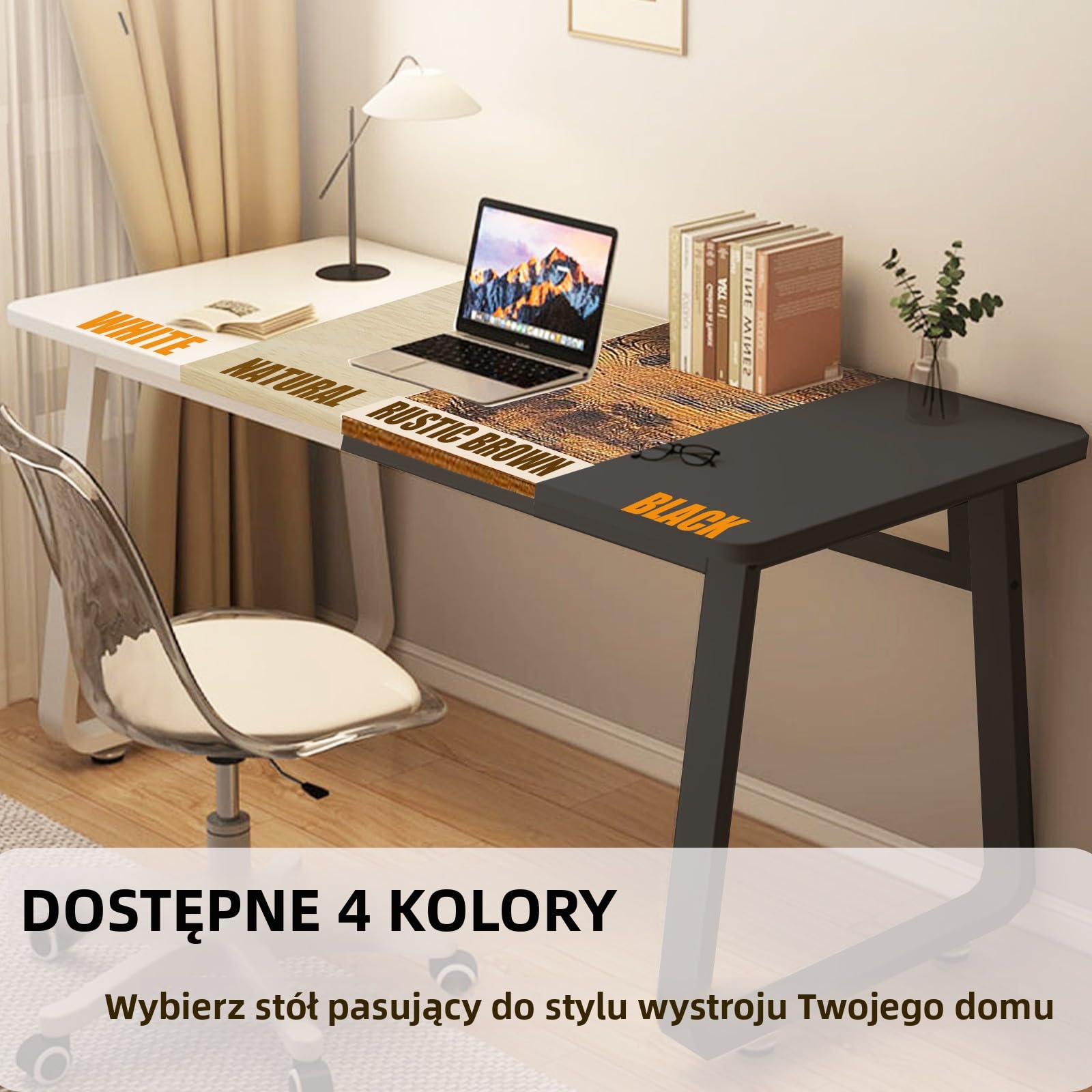 Nowoczesne Biurko Komputerowe w Prostym Stylu, Stół Nauki, Biurko Pisania, Stół PC do Domowego Biura, Sypialni