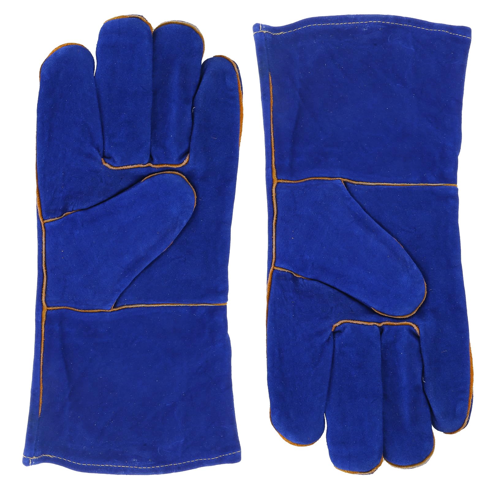 Kalttoy Extreme Heat Resistant Gloves Leather With Stitching Mitts Perfect For Stove Oven Grill Welding Bbq Leather Welding Gloves