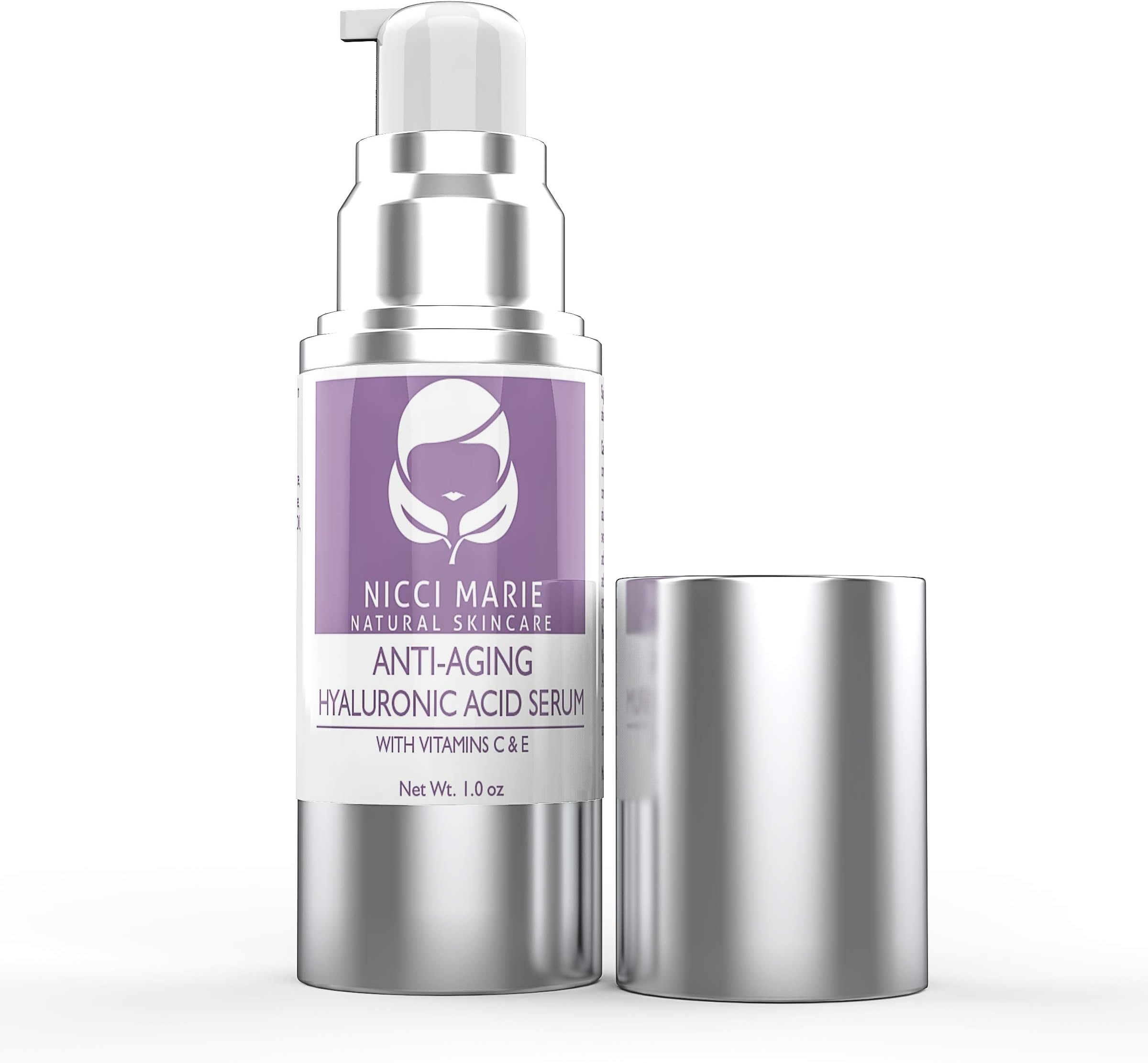 Hyaluronic Acid Serum for Face with Vitamin C and E, Anti Aging Serum with 100% Pure Hyaluronic Acid, This Anti Wrinkle Firming Cream Helps Boost Collagen and Reduce Fine Lines and Signs of Aging