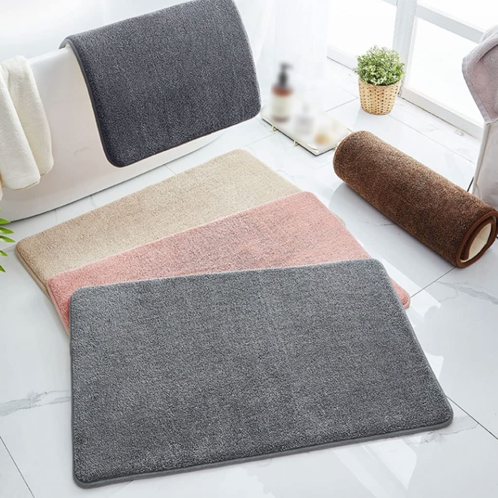 Pratico Tappetino da bagno in cotone memory Tappeto rettangolare ad assorbimento rapido ispessito con supporto antiscivolo Tappeto lavabile cucina camera da letto bella