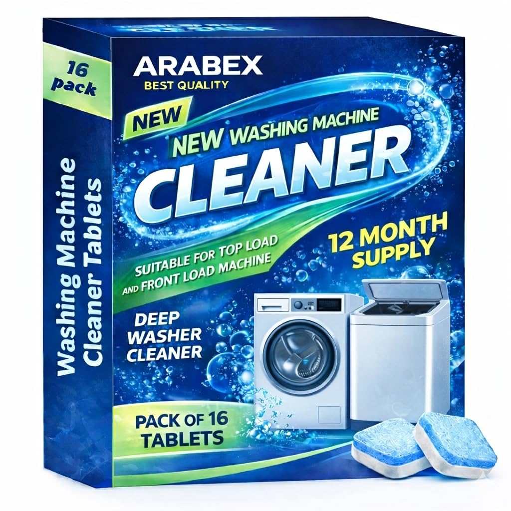 Washing Machine Cleaner Tablets (16Tablets) | Drum & Pipe Deep Cleaner | Lavender Scent | Removes Odour, Limescale & Residue | For Front Load & Top Load Fully Automatic Washing Machines-image-33