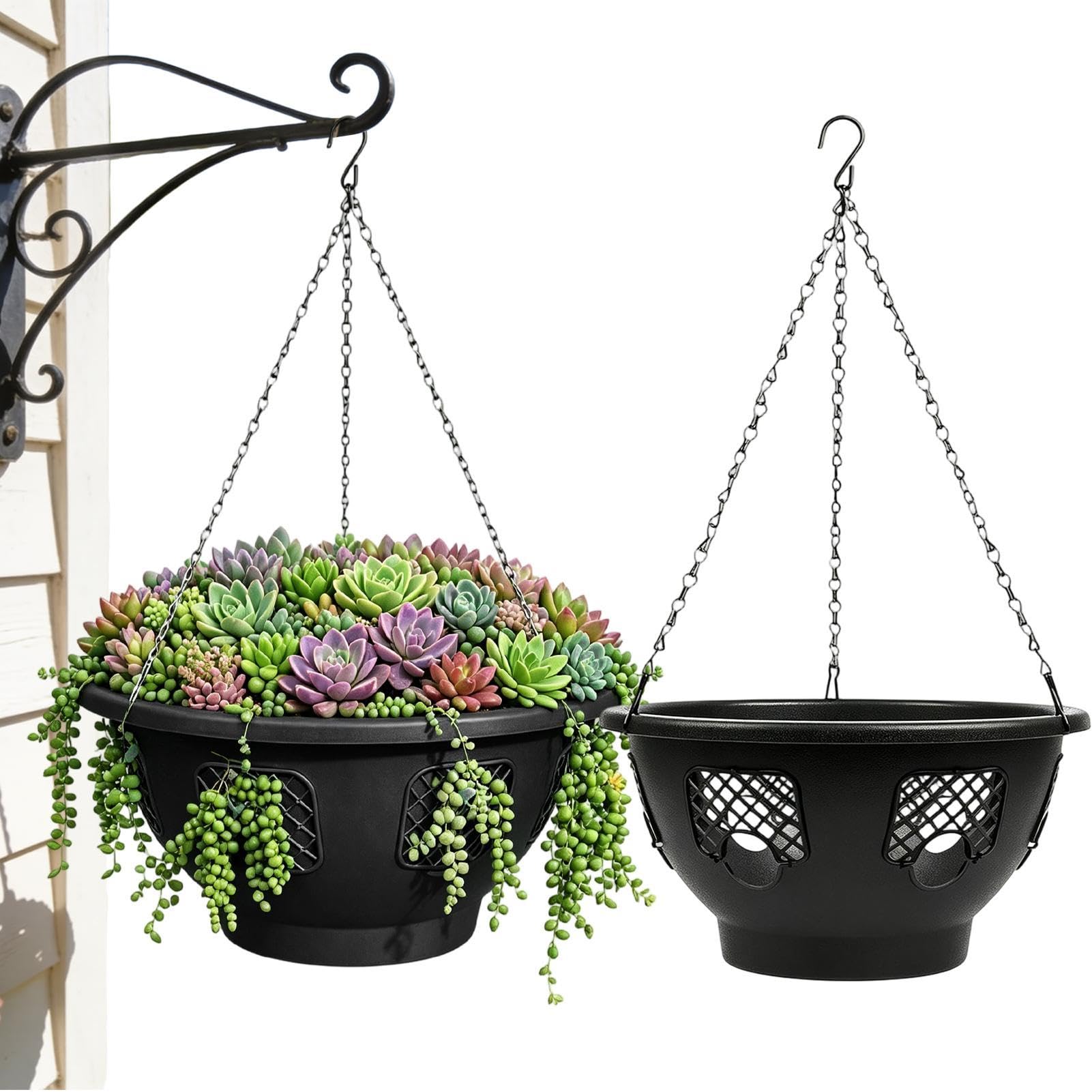 Decorative Planter - 2-piece Reusable Strawberry Window Holder Box