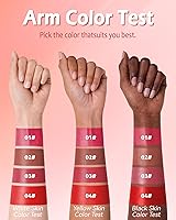 Vista 6 de Lápiz delineador de tinte de labios - 1 pieza, tinte de labios líquido color marrón nude, lápiz labial líquido, lápiz delineador de labios, tinte