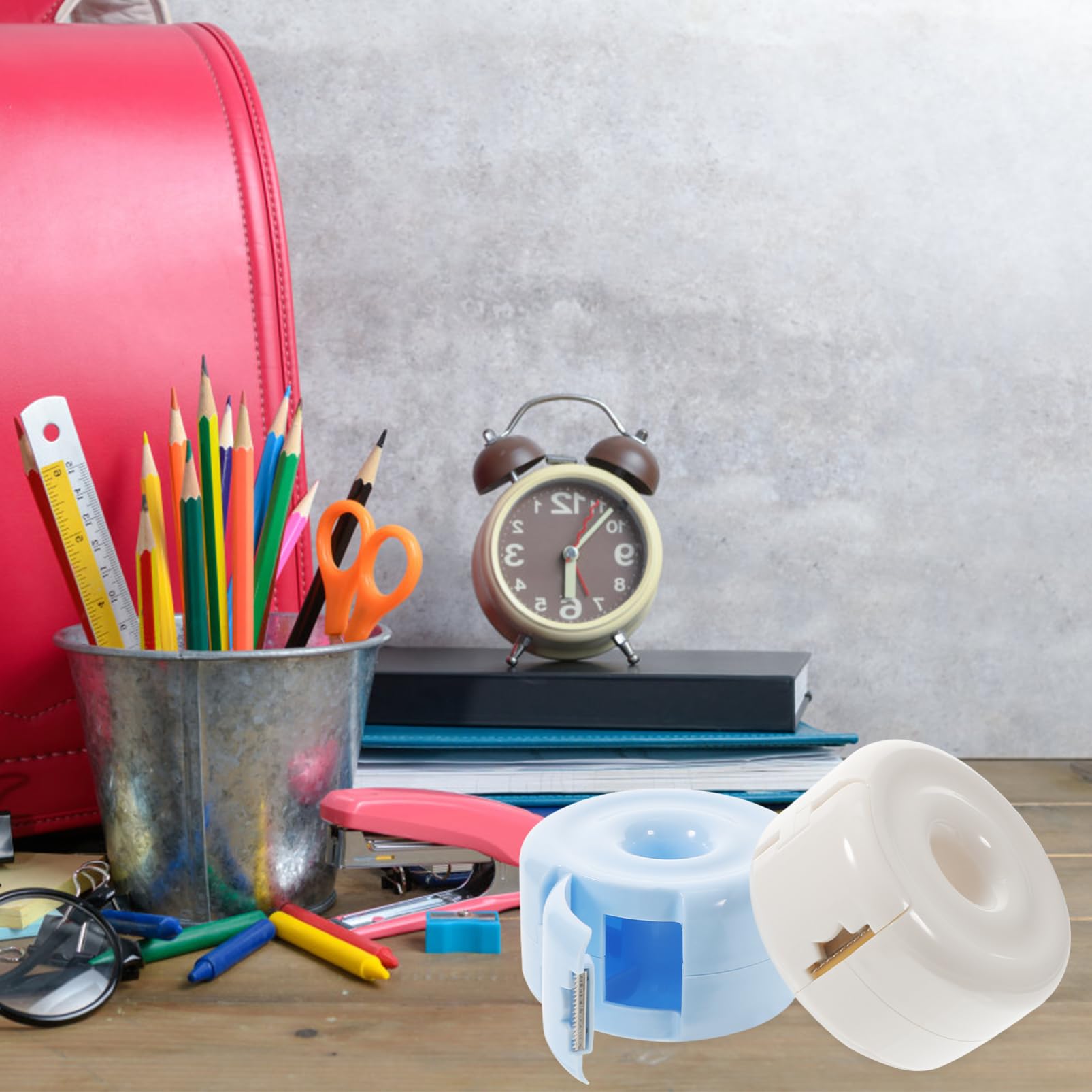 NUOBESTY 4 Pz Porta Nastro Organizzatore Del Supporto Del Nastro Piccolo Distributore Di Nastro Adesivo Porta Nastro Adesivo Acciaio Inossidabile Bambino Attrezzo Conservazione