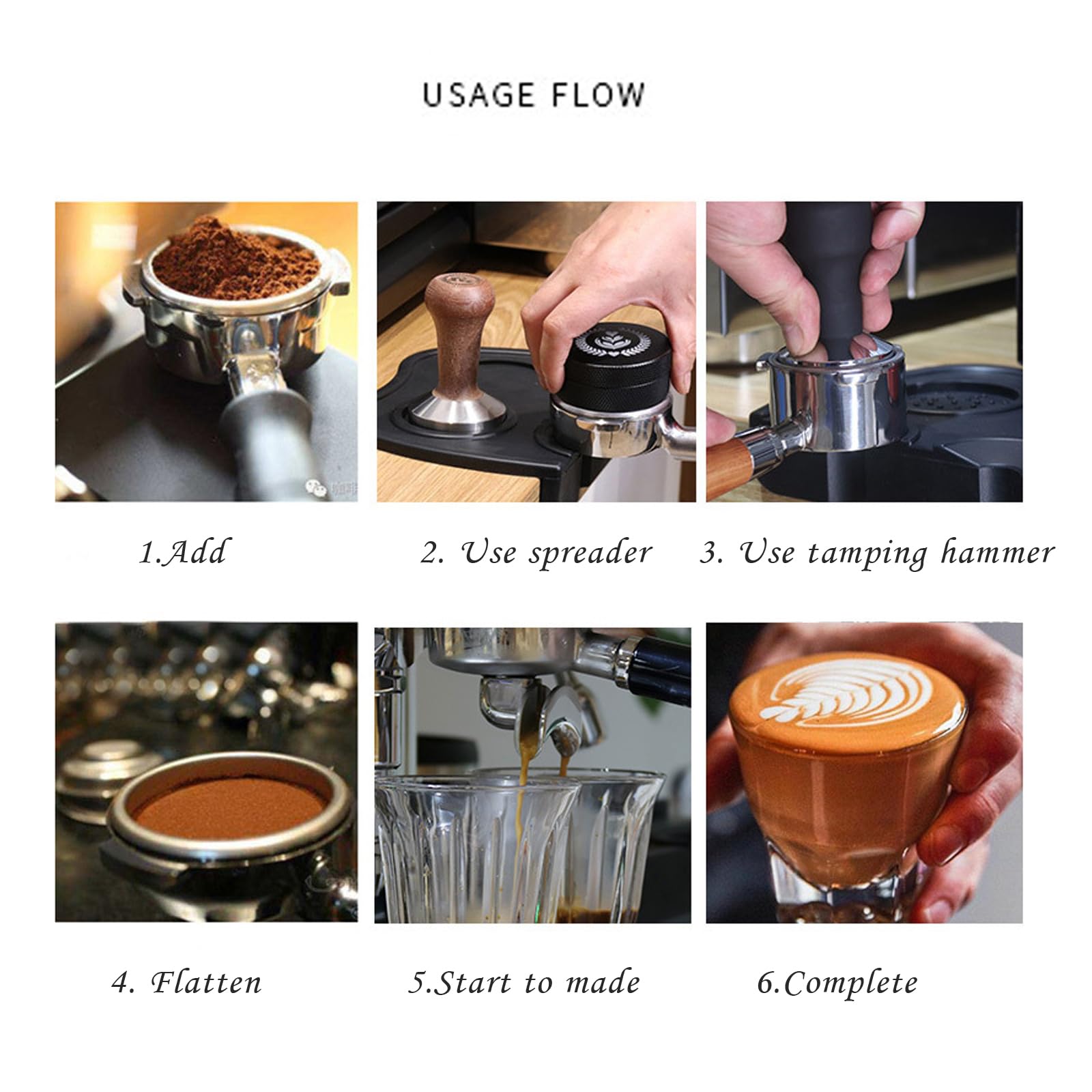 Portafiltro sin fondo de doble boquilla de 58 mm con mango de madera de haya maciza para cafetera espresso E61, portafiltro duradero y elegante para la serie Barista