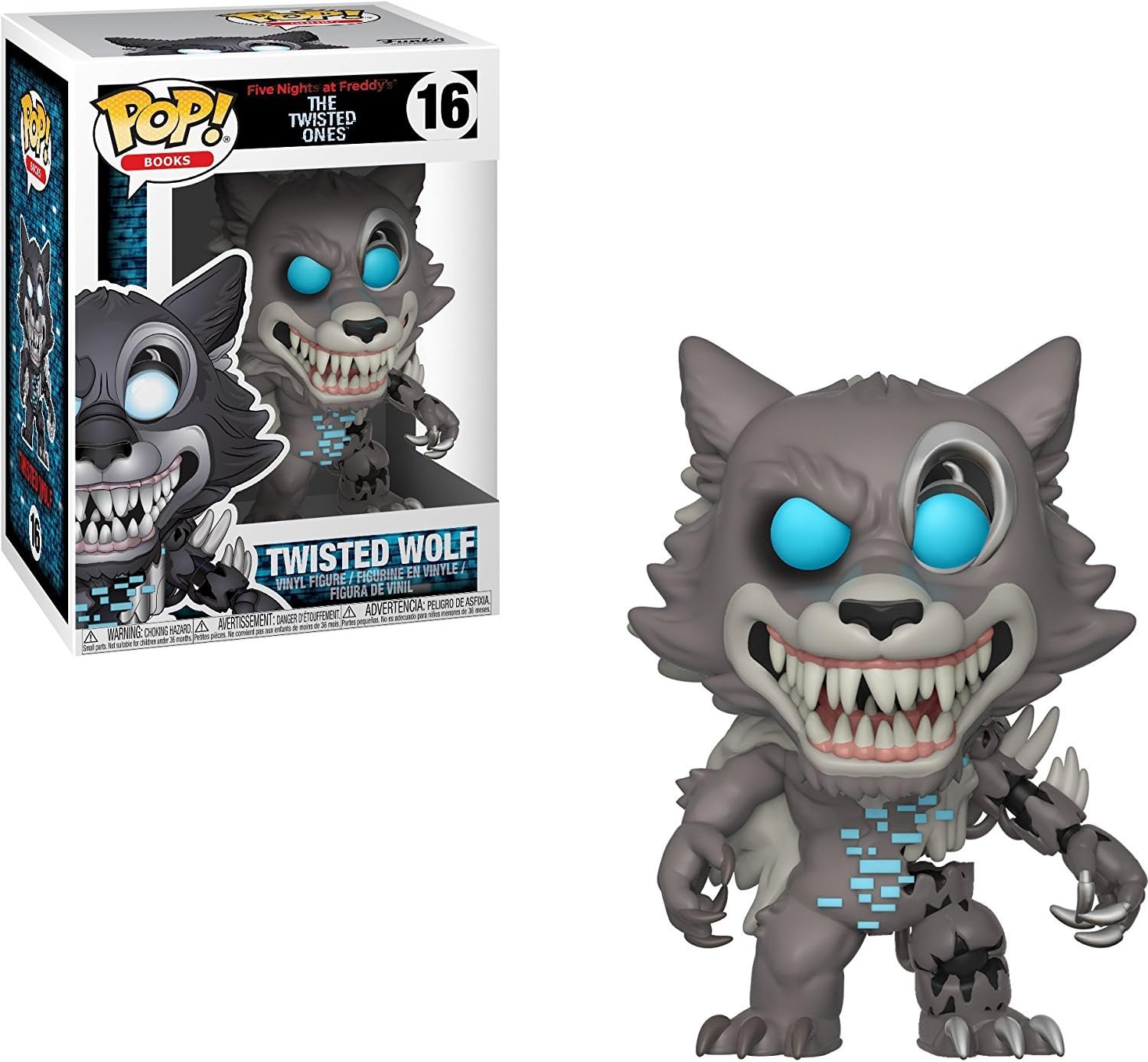 POP Five Nights at Freddy's The Twisted Ones - Twisted Wolf Funko Pop! Vinyl Figure (Bundled with Compatible Pop Box Protector Case), Multicolor, 3.75 inches