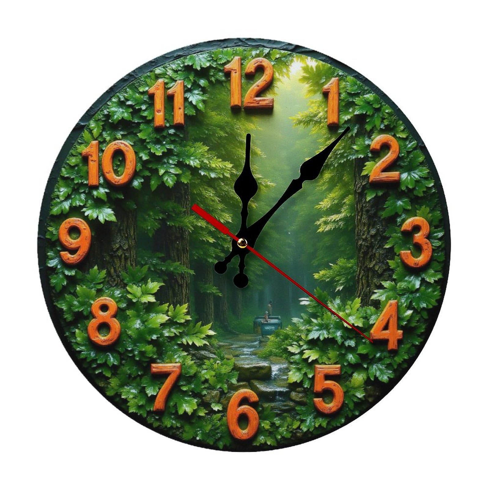 Horloge à quartz silencieuse 25cm pour dormir sans bruit dans sa chambre
