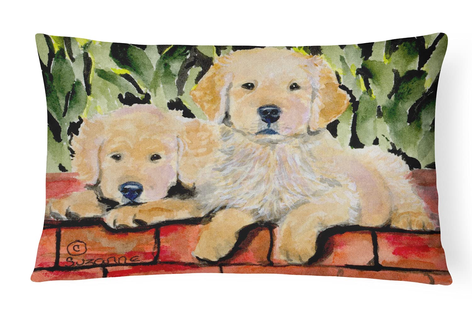 Golden Retriever Kissen Für Drinnen & Draußen | Wetterfest, Maschinenwaschbar | 30x40 Cm