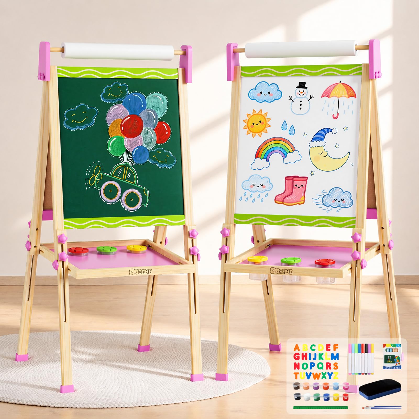 Chevalet Peinture Enfants Chevalet 3 en 1 Double Face avec Accessoires - Jeux - Jouets Chevalet Peinture Enfants Chevalet 3 en 1 Double Face avec Accessoires - Jeux - Jouets