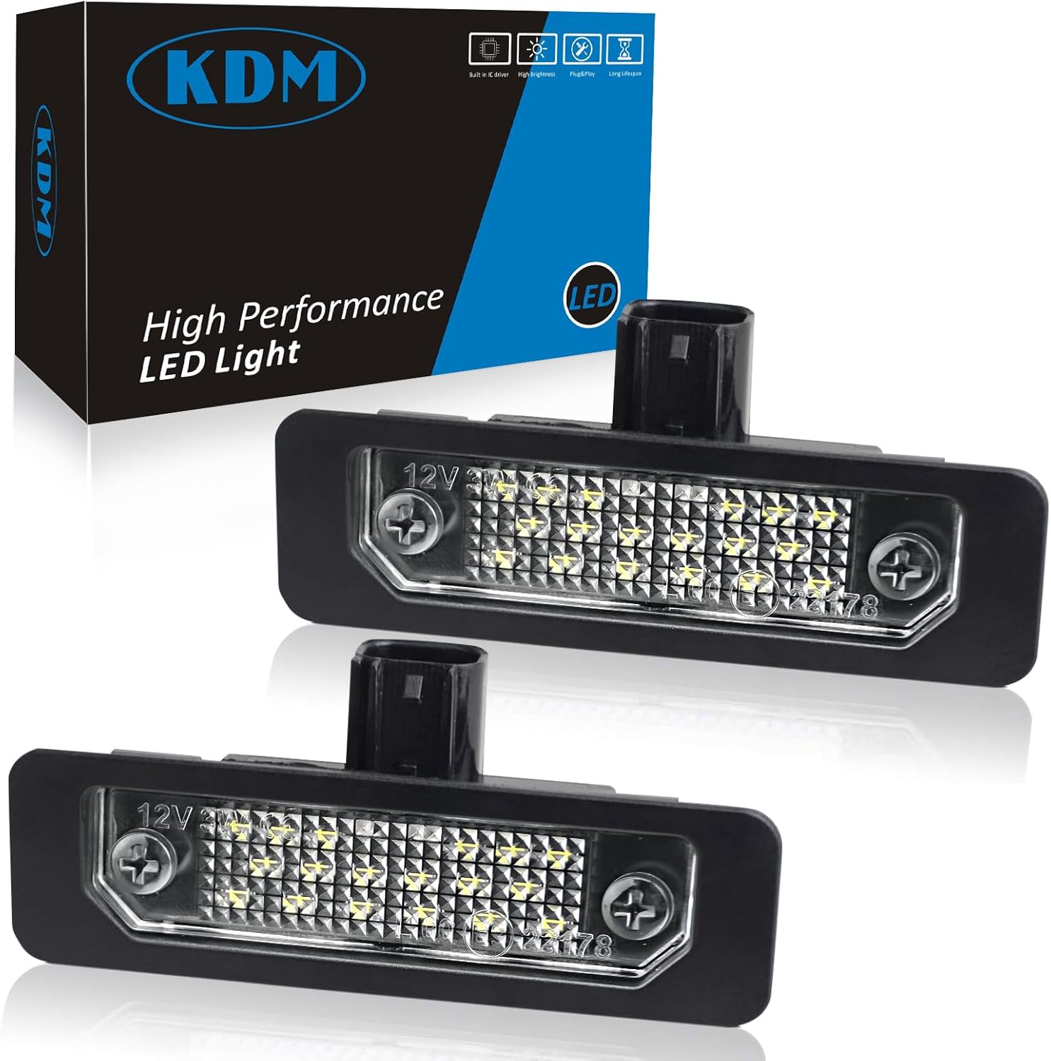 KDM LED License Number Plate Light Assembly Fit for Jamaica Ubuy