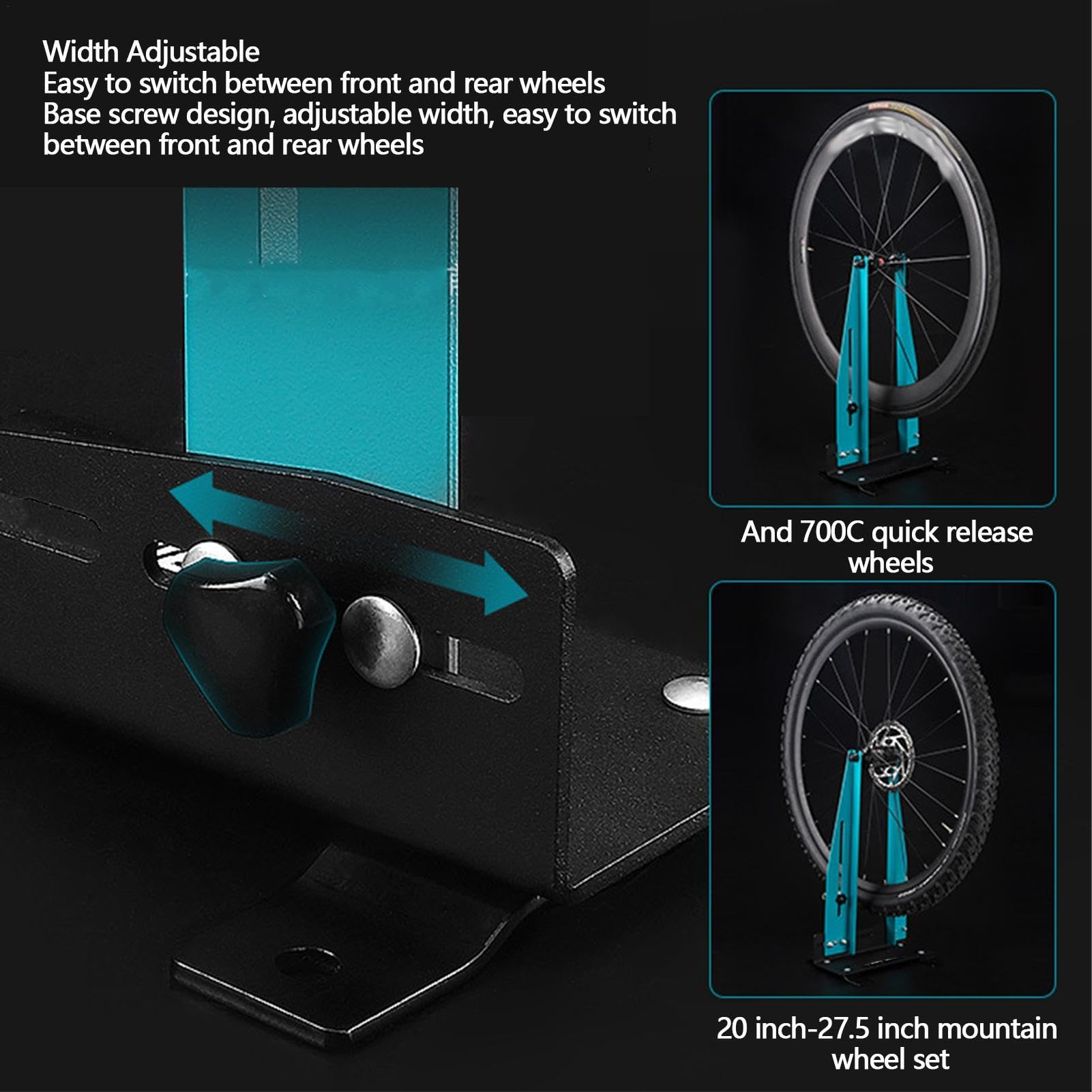 Radausrichtungsständer | Verstellbarer Fahrrad Zentrierständer Für Laufräder Fahrrad Kalibrierungsständer Radwartungs Felgen Korrekturständer Radbreite 47 X 27 X 19 Cm