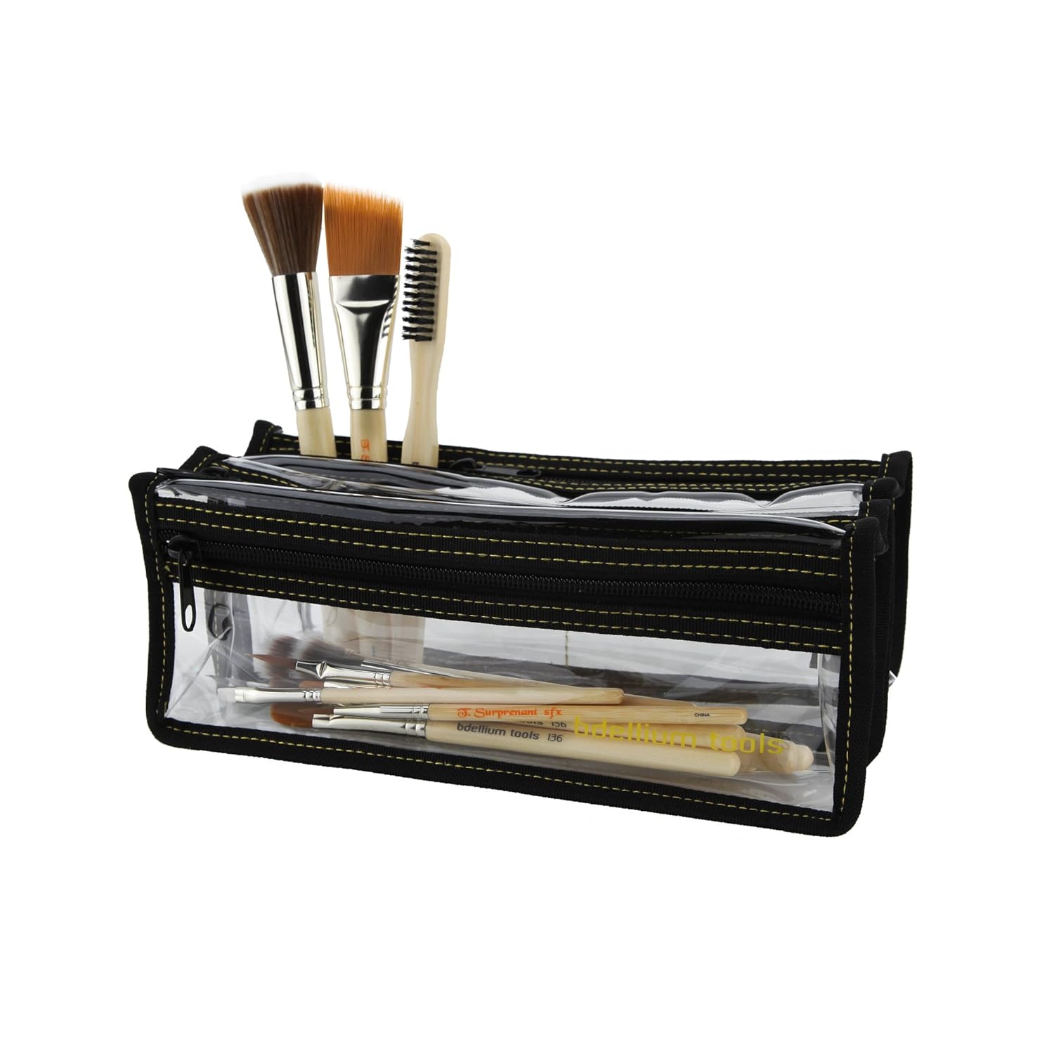 Bdellium Tools Professional Makeup Brush Special Effects SFX Series – 12 pc. Brush Set with Double Pouch (1st Collection)