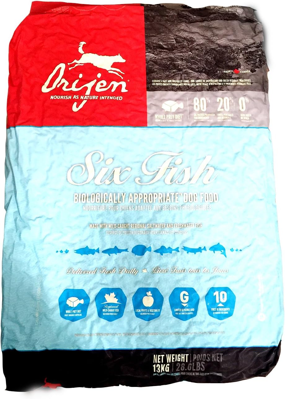 Orijen 6-Fish Grain-Free Dry Dog Food, 28.6 lb